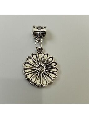 flower Charm for European Style Bracelets Fits Pandora Systems